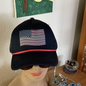 American Flag Trucker Hat